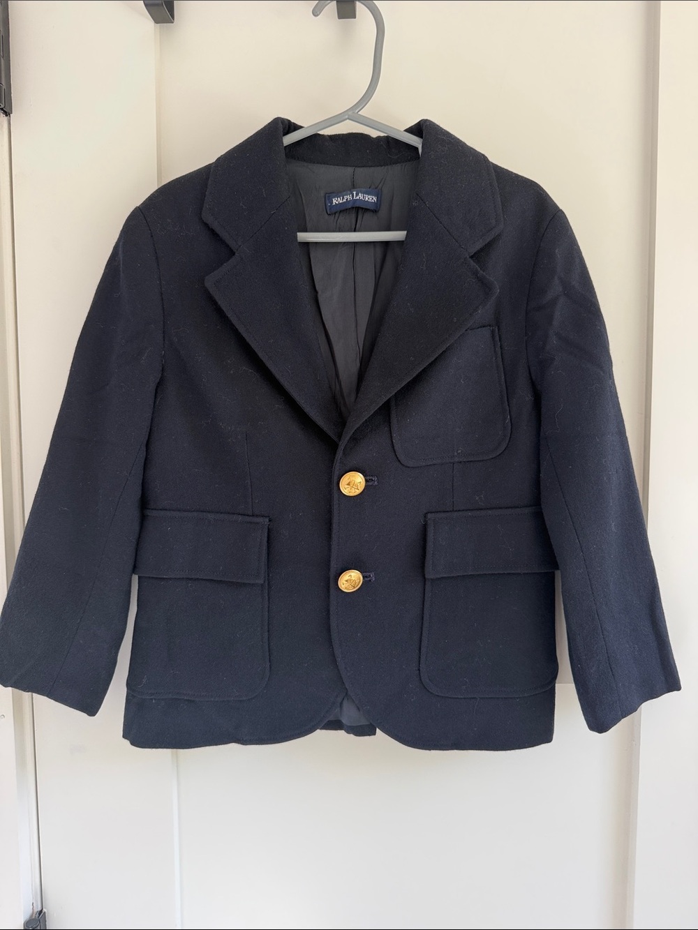 Ralph Lauren Kids Navy Blazer with Gold Buttons